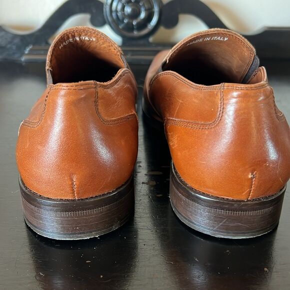 Massimo Matteo Firenze Cuoio (Hand Made In Italy) Brown Leather WINGTIP Shoes - Picture 4 of 12